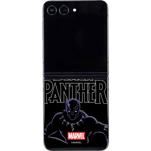 Marvel Black Panther Night Time Watch Galaxy Z Flip5 5G Skin